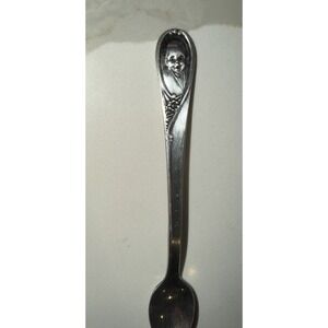 Gerber Winthrop Silver Plate Baby Spoon with Baby Face Design